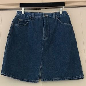 Vintage Never Worn Deadstock Manisha Dark Wash Denim Jean Skirt Size 13